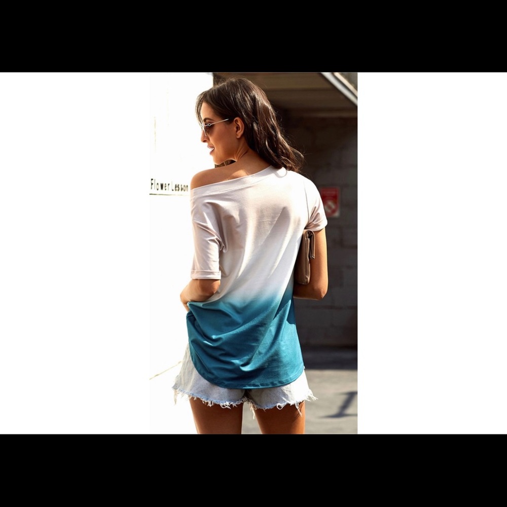 NWT Dip Dye Top Sz Large - Picture 3 of 3